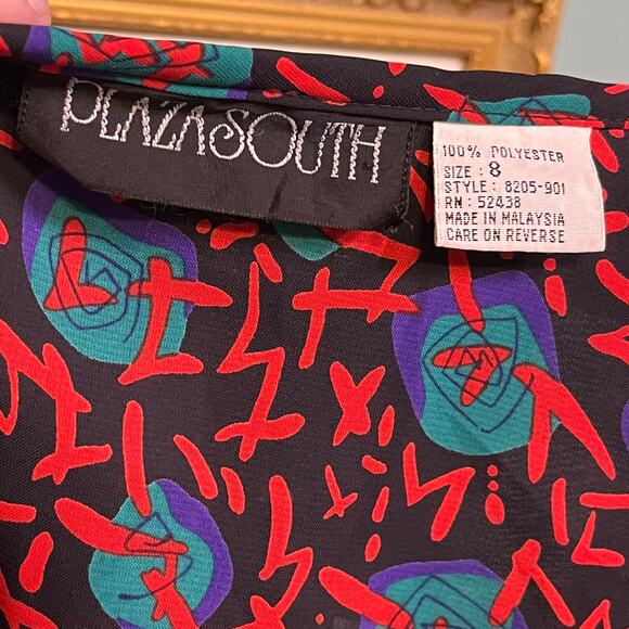 Vintage Western Boho Patchwork Ruffle Midi Dress 8 Gypsy Festival Free Spirit - Picture 14 of 14